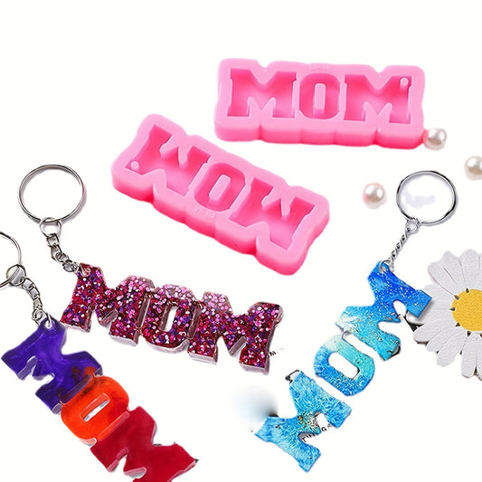 Mom Word Keychain Silicone Mold DIY Resin Mold