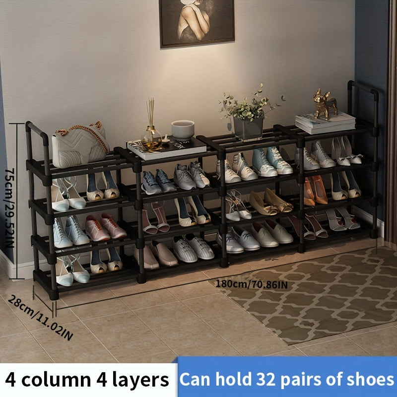 3 Row Shoe Rack Space Saving Easy Assembly