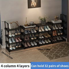 3 Row Shoe Rack Space Saving Easy Assembly
