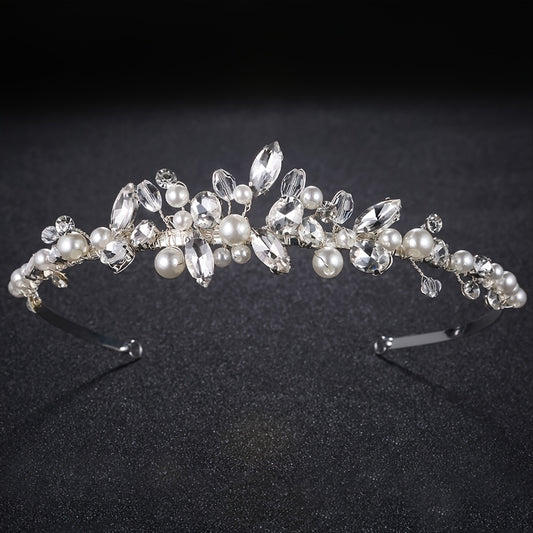 Faux Pearl Hairband Headband Party Favor Decorations Princess Tiara