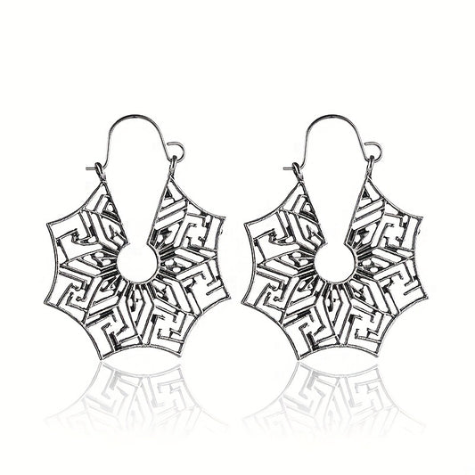 Spider Wed Dangle Earrings Bohemian Style Alloy Jewelry Female Gift