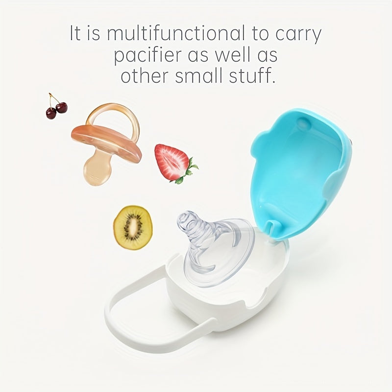Cartoon Whale Pacifier Holder with Dustproof Box