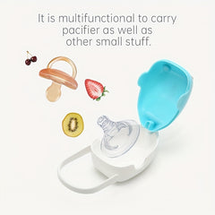Cartoon Whale Pacifier Holder with Dustproof Box