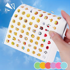 624 Mini Emoticon Stickers - Fun Variety of Patterns for DIY Decoration