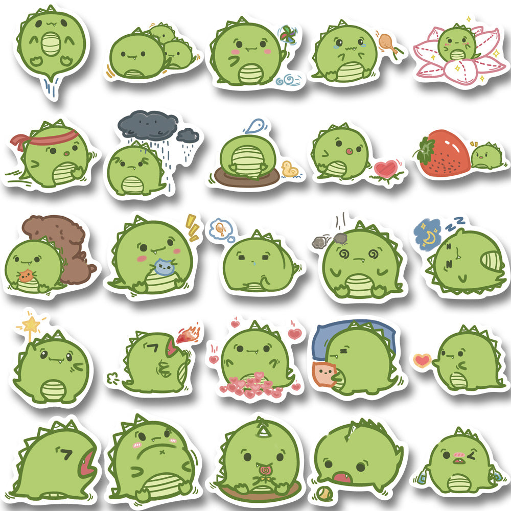 50pcs Cute Little Dinosaur Stickers for Kids