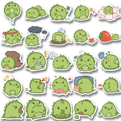 50pcs Cute Little Dinosaur Stickers for Kids