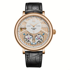 KUERST Two Needle Double Flywheel Automatic Mechanical Watch