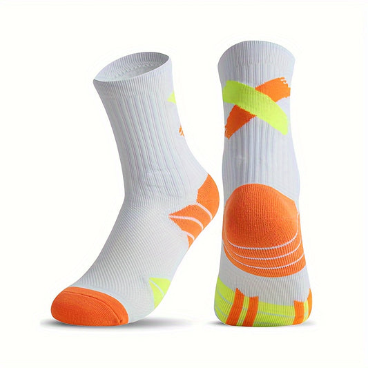 Men's Mid Crew Sport Socks Sweat Absorbing Comfy Breathable Socks