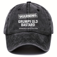 Unisex Distressed Retro Letter Baseball Cap