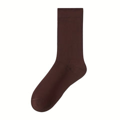 3 Pairs Solid Socks Comfy & Breathable Women's Stockings & Hosiery