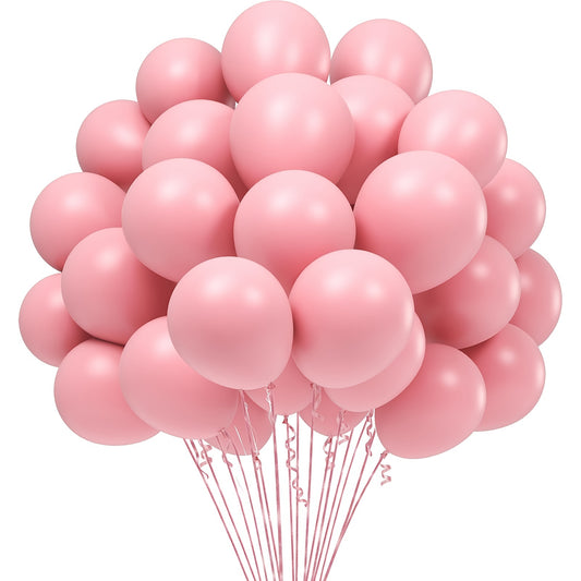60pcs 12 Macaron Pink Balloons Light Pink Latex Balloons