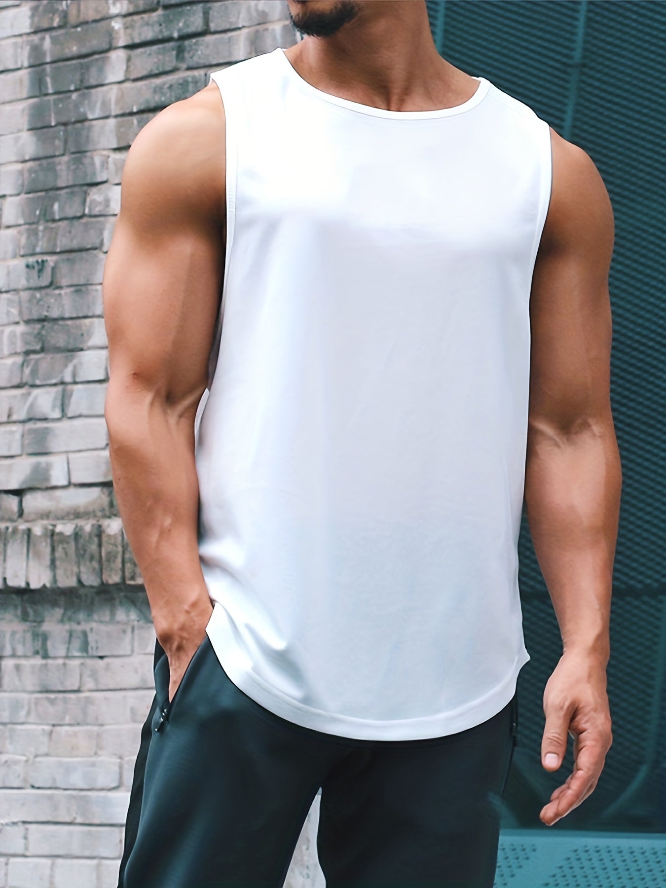Men's Quick Drying Sports Tank Top for Running Training