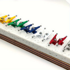 Pro Finger Skateboard Truck 34mm Single Axle Bracket Bridge