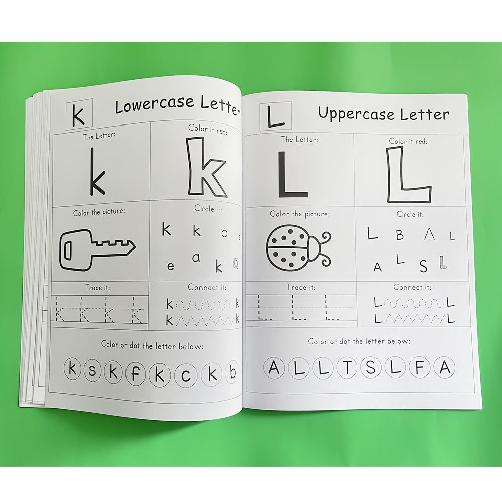 Alphabet Learning Workbook for Kids - Pen Control Training Copybook