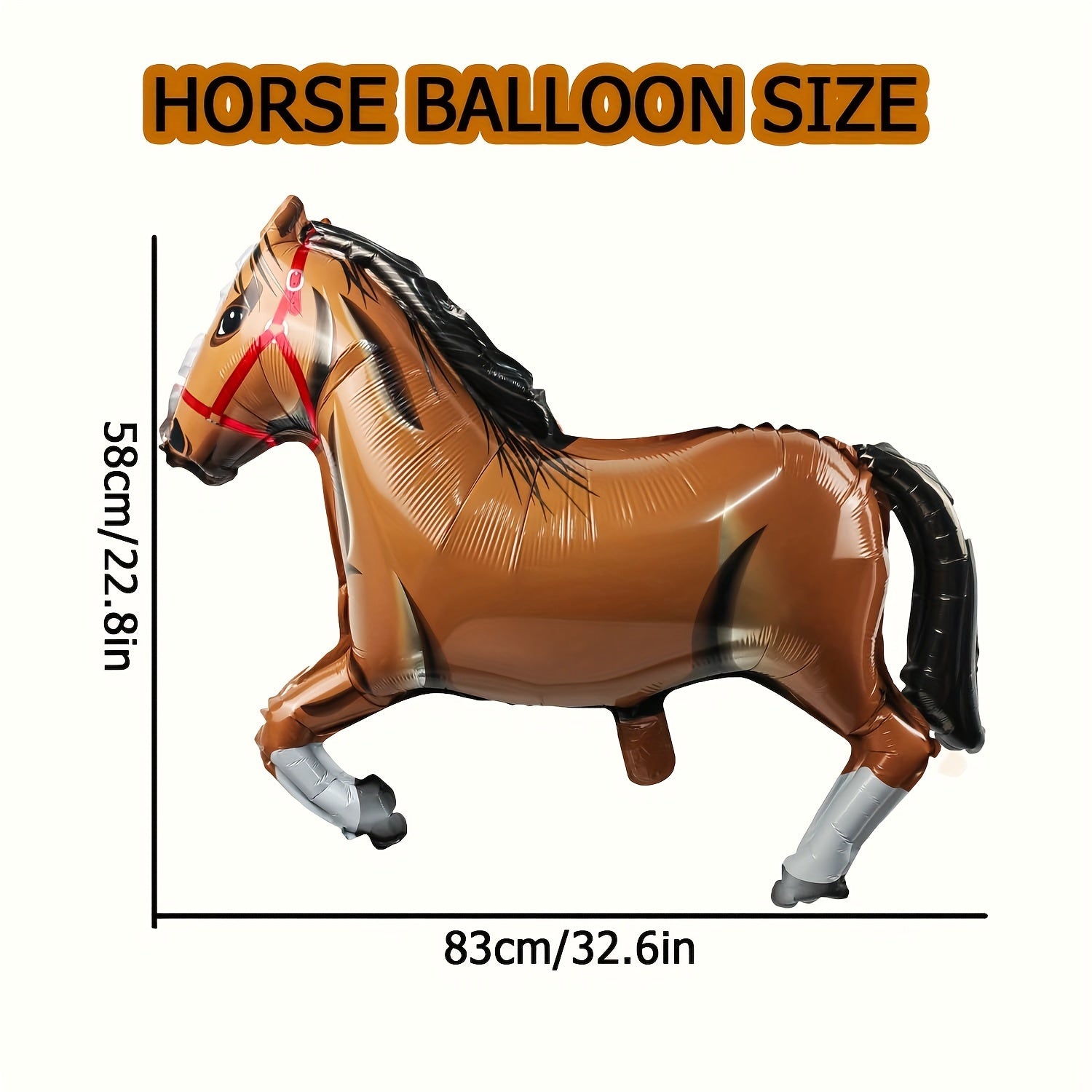 Large Horse Balloon Foil Aluminum Themed Party Decorations Baby Shower Supplies