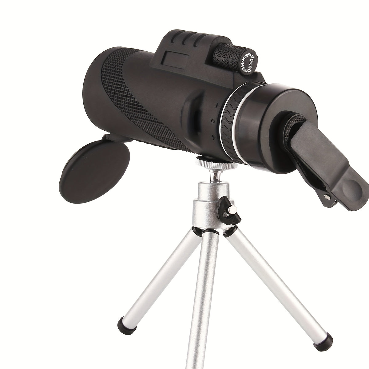 High Power 40X60 Monocular Telescope Smartphone Holder Tripod