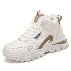 Plush Lined Thermal Chunky Sneakers Heighten Snow Boots