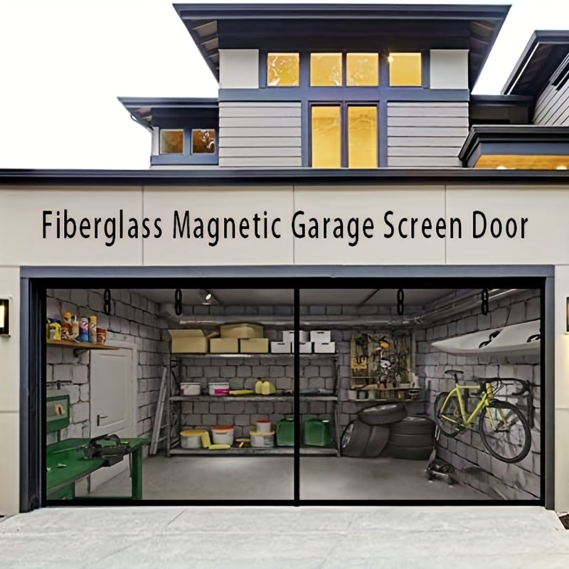 Retractable Screen Magnetic Mosquito Curtain Garage Door Sweep