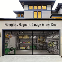 Retractable Screen Magnetic Mosquito Curtain Garage Door Sweep