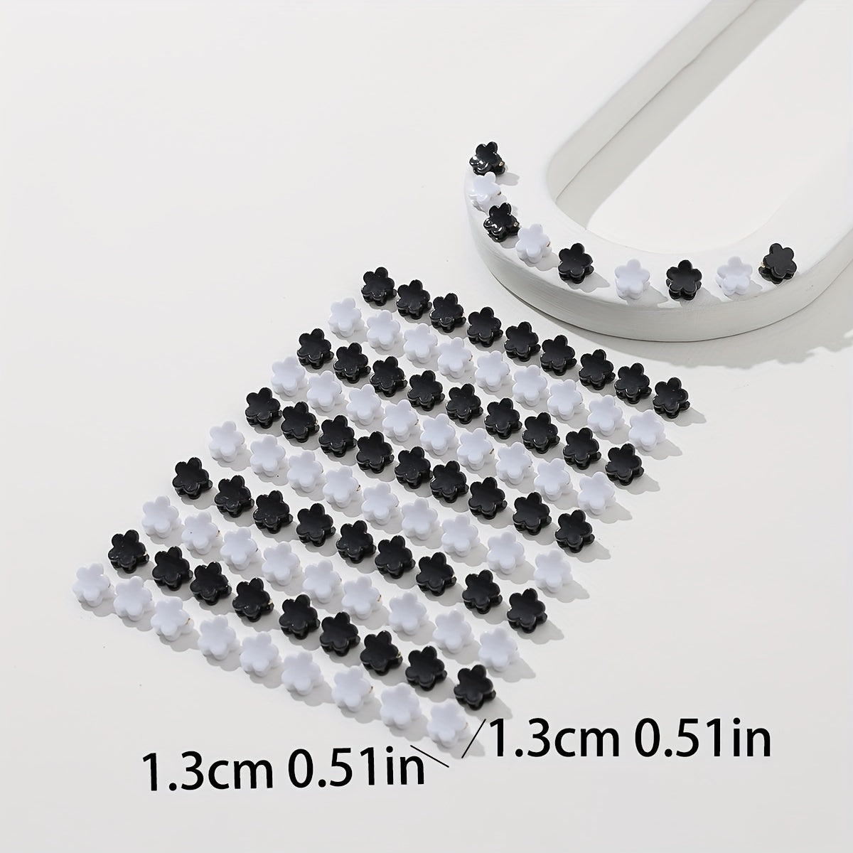 100pcs Mini Star Shape Hair Claw Braid Hair Clip Hair Accessories