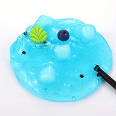 Watermelon Jelly Cube Clear Crunchy Slime Toy