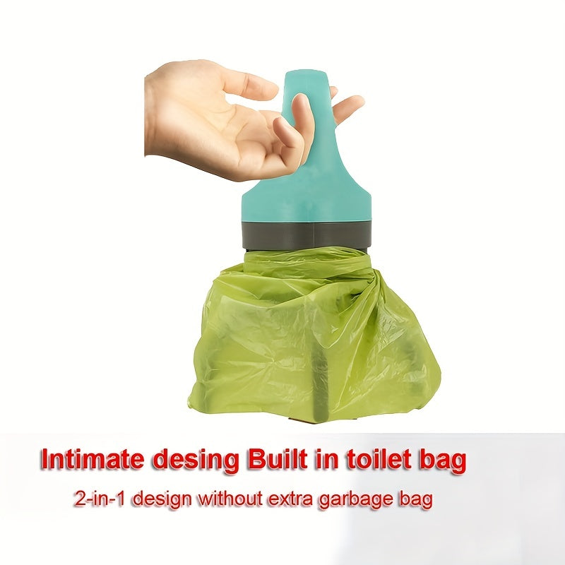 Portable Dog Poop Scooper with Built-In Bag Dispenser