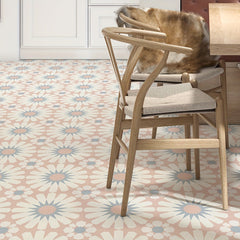 Bohemian Floor Stickers Waterproof Flower Tile Stickers