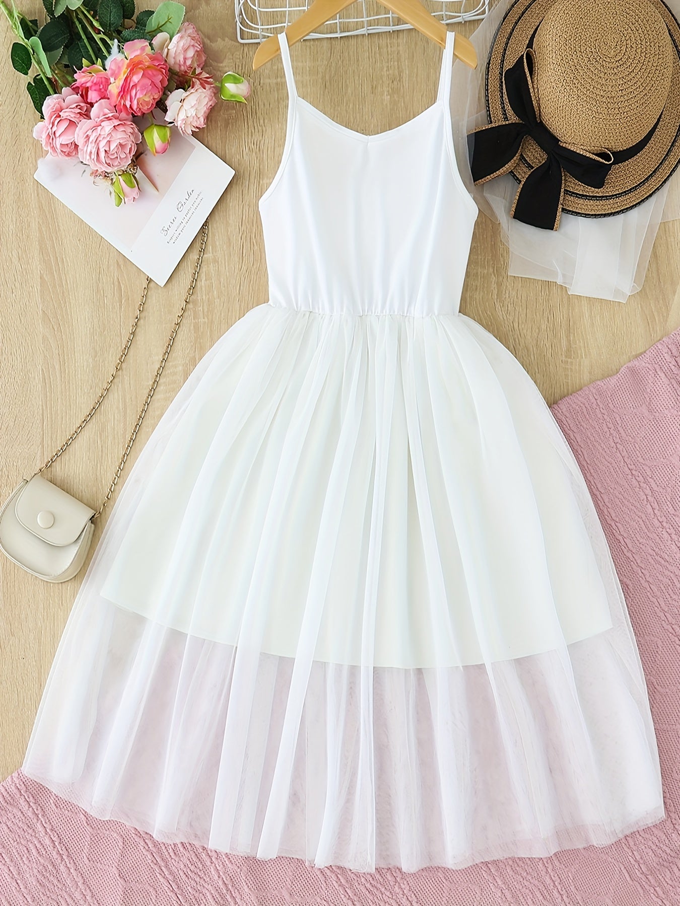 Stylish Family Matching Dress Mesh Tulle Princess Dress For Party