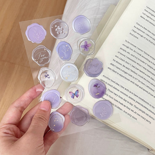 3D Sealing Wax Stickers Journal Decoration Small Stickers