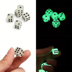 Luminous 16mm Circular Dot Dice for Nightclubs Bars KTVs