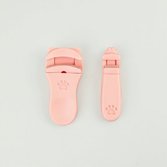 2pcs Portable Eyelash Curler with Silicone Replacement Pads