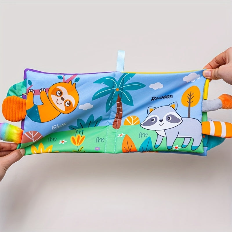Crinkle Busy Books Animals Cloth Books Touch Feel Sounds Interactive