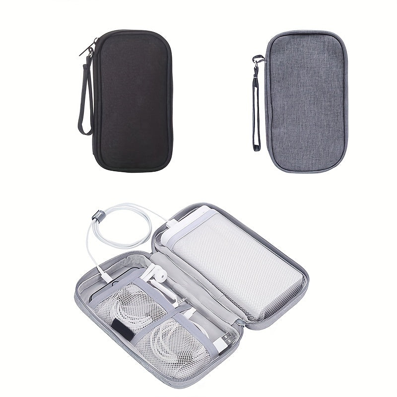 Portable Cable Storage Bag Electronics Organizer Earphone Bag