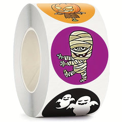 500pcs 25MM Halloween Sticker Roll School Supplies Labels