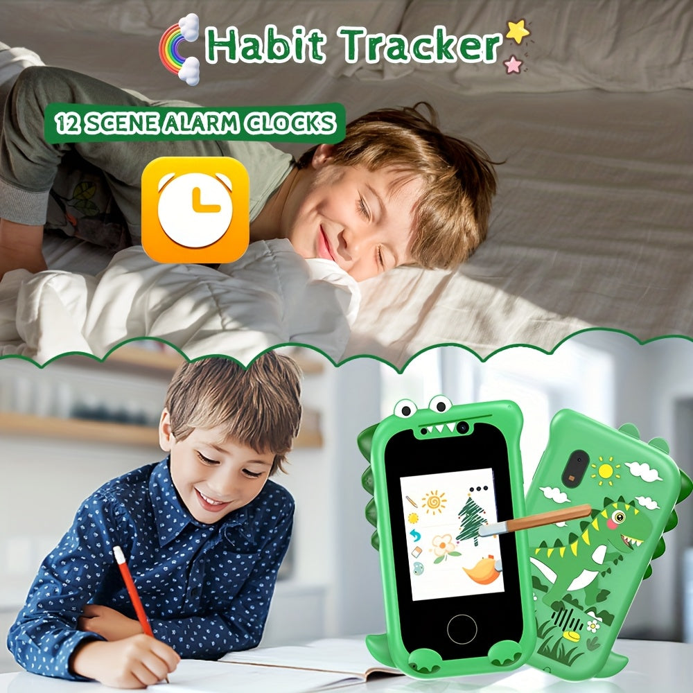 RIVGOT Dual Camera Kids Smartphone Toy with MP3 Player & Educational Games