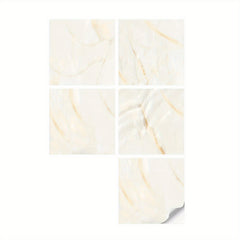 Yellow Marble Adhesive Floor Tiles Peel And Stick PVC Waterproof