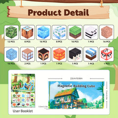 100pcs Cherry Blossom Magnetic Building Blocks Set