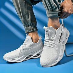 Lightweight Non Slip Running Shoes Breathable Knit with Shock Absorption