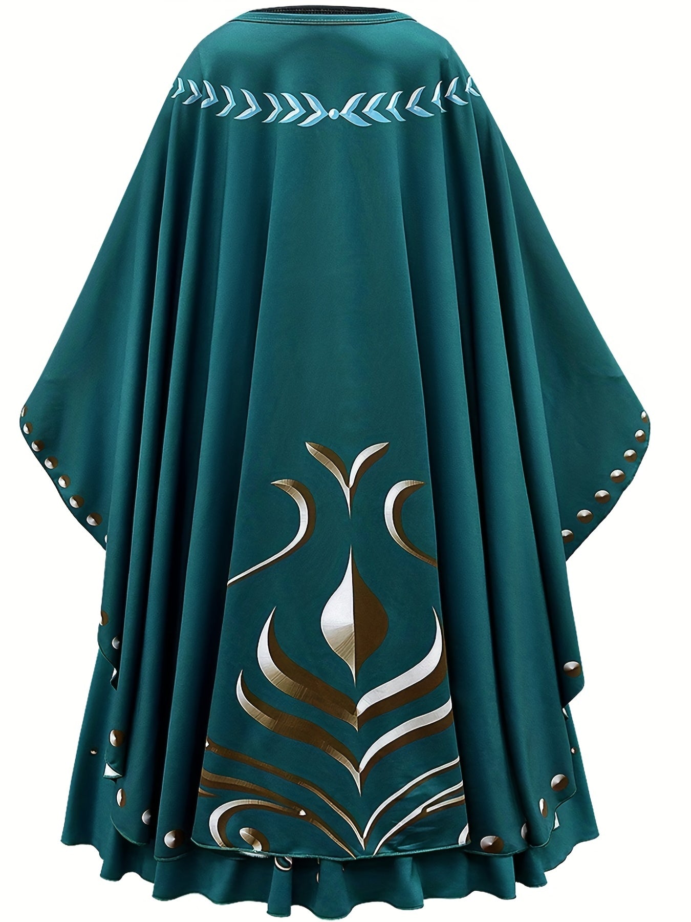 Toddler Girls Square Neck Dress With Cape Costume