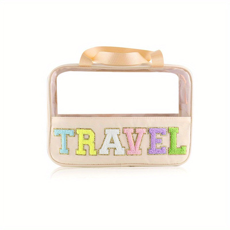 Clear Cosmetic Bag Large Makeup Pouch Waterproof Travel Toiletry Bag