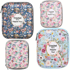 Crochet Storage Bag Knitting Needle Box Zippered Storage Bag