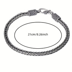 Vintage Silver Stainless Steel Men's Bracelet Knight Street Party Jewelry