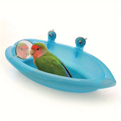 Reflective Bird Bath for Small Pet Birds