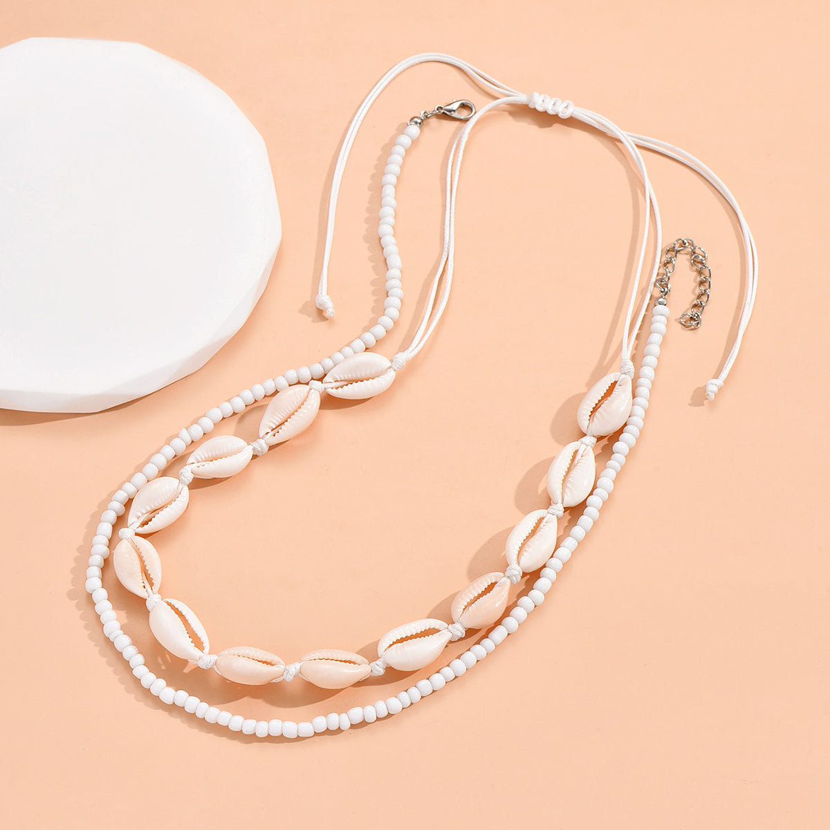 Shell Bead Choker Necklace Kit for Beach Jewelry