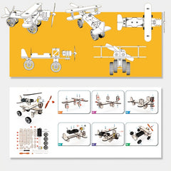 Wooden Airplane Model Kit DIY Educational Physics Science Experiment