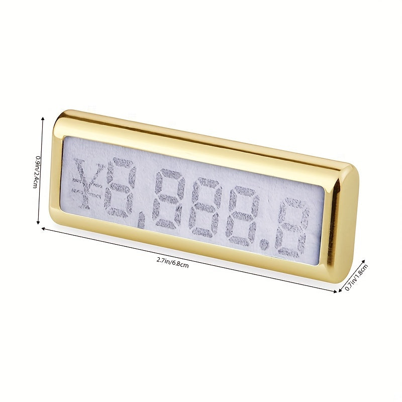 Metal Base Jewelry Number Cube Tags Pop Pricing Sign Display Stand