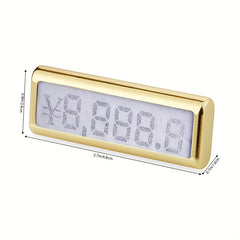 Metal Base Jewelry Number Cube Tags Pop Pricing Sign Display Stand