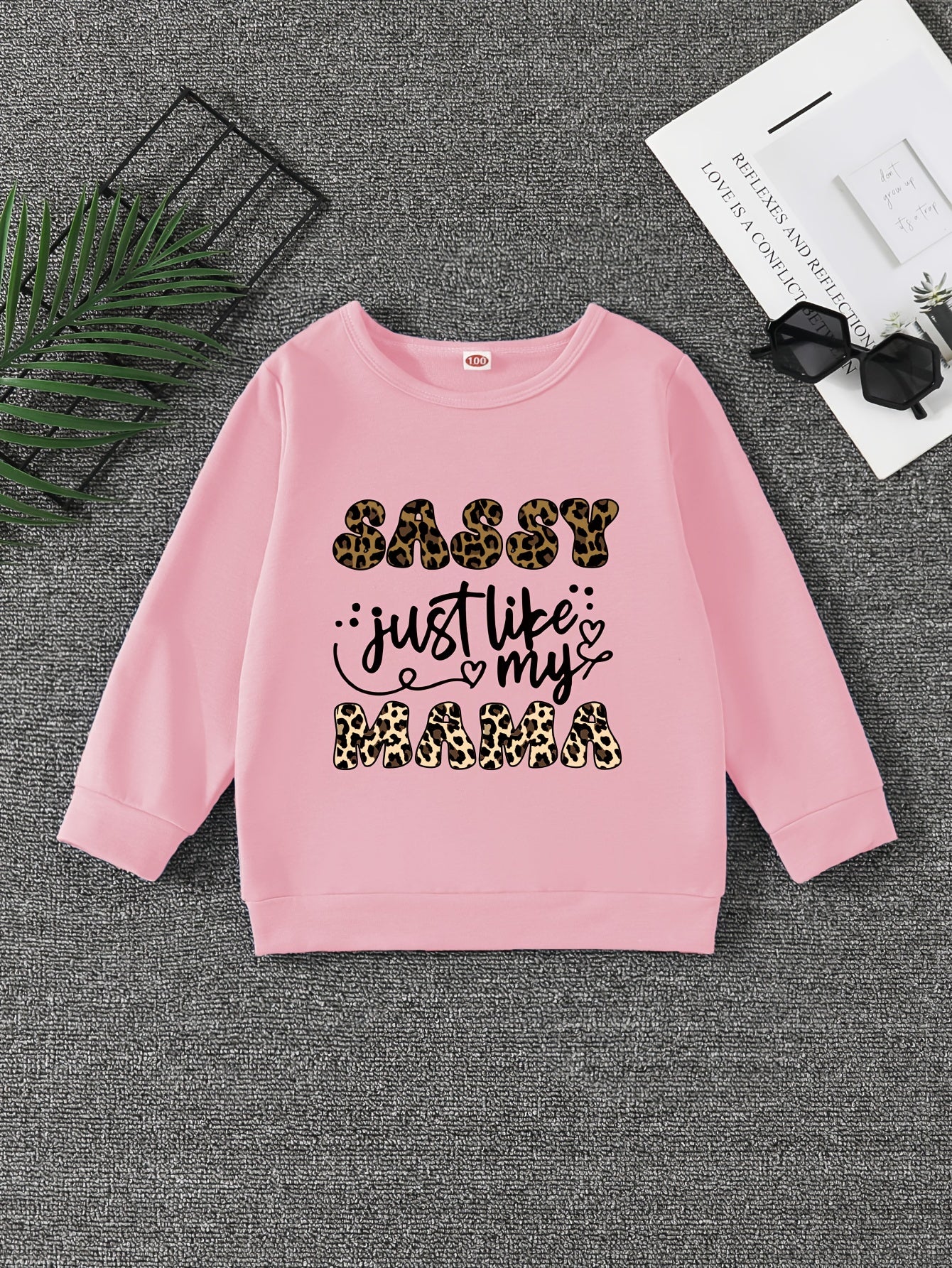 Girls' Sassy Just Like My Mama Graphic Sweatshirt