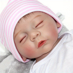 45 72 Cm Closed Eyes Reborn Doll Full Body Soft Vinyl Painted Doll