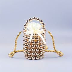 Golden Bucket Round Bag Acrylic Evening Bag